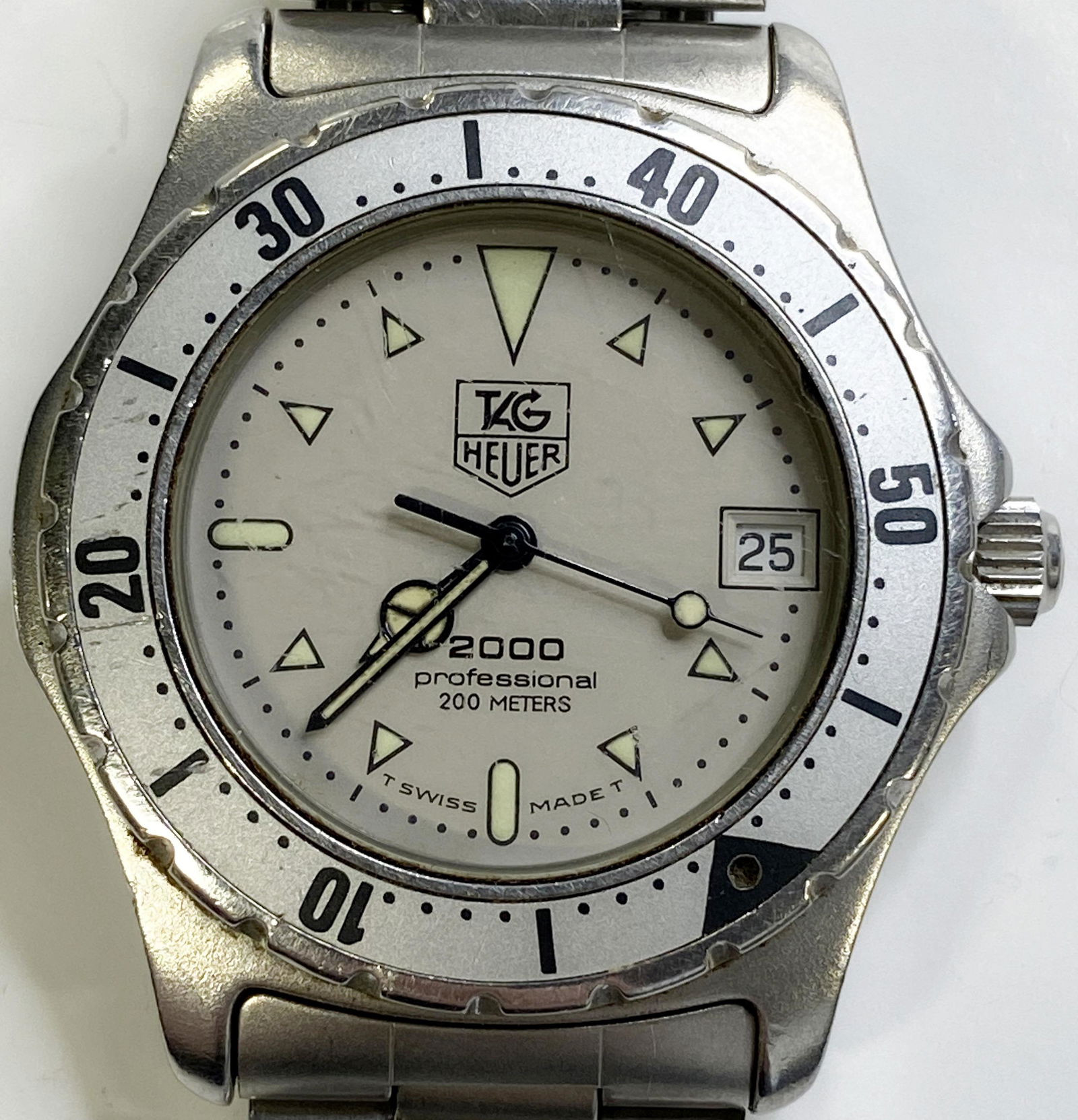Vintage Tag Heuer 2000 972.006 Battery Men s Watch