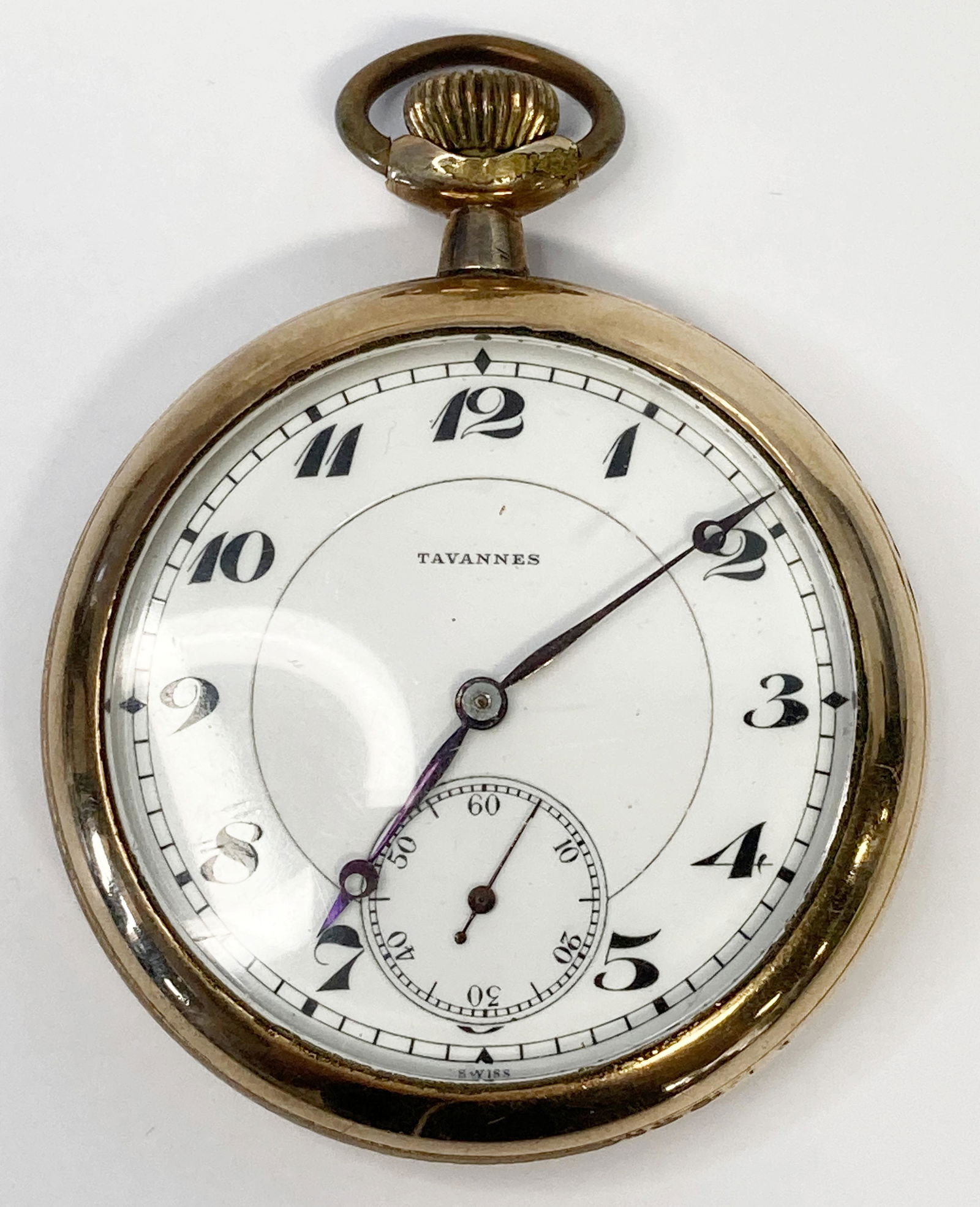 ANTIQUE TAVANNES GOLDFILLED 17 JEWELS POCKET WATCH Sep 28, 2022