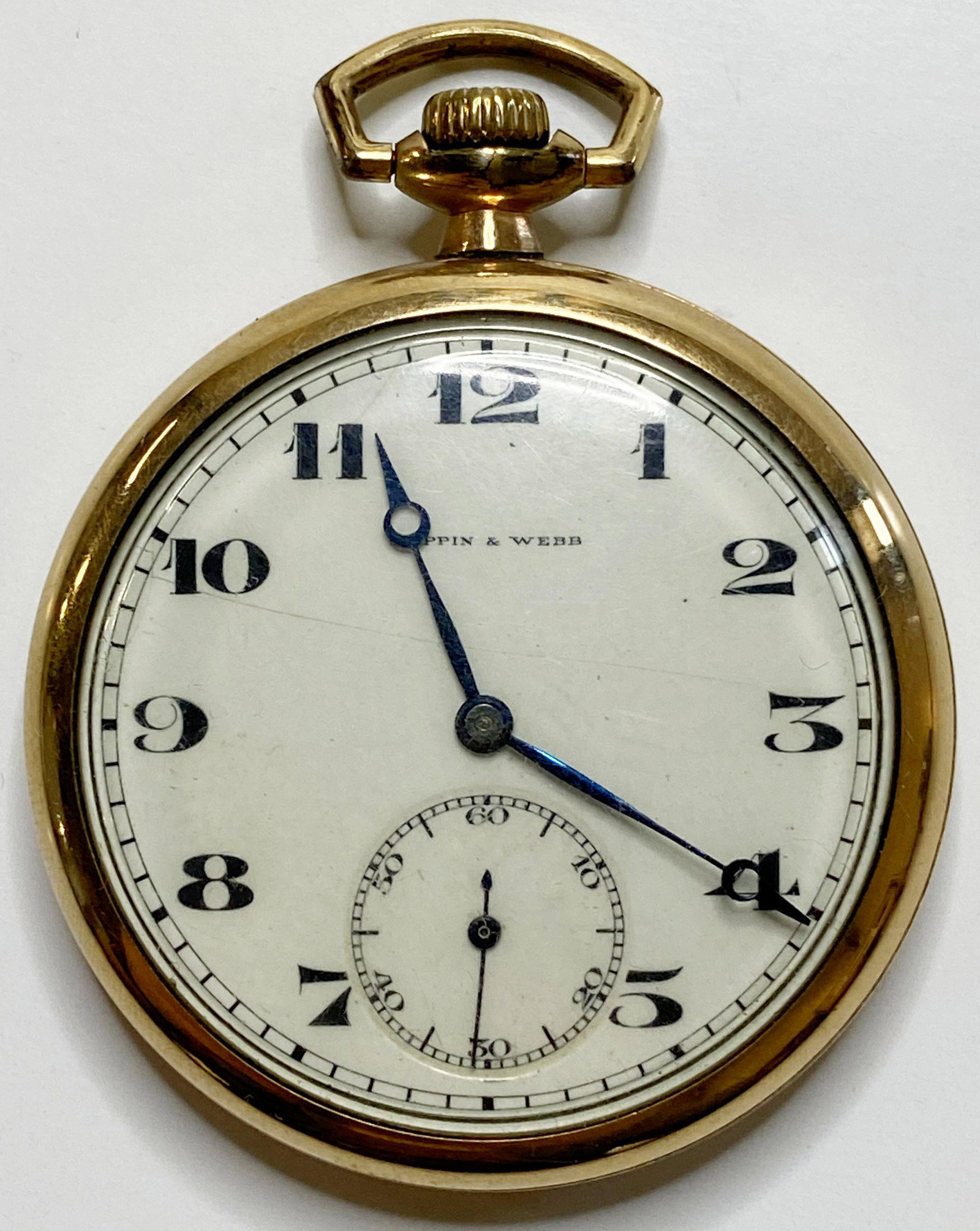 ANTIQUE MAPPIN AND WEBB 15 JEWELS GOLD-FILLED POCKET WATCH (1 of 5)