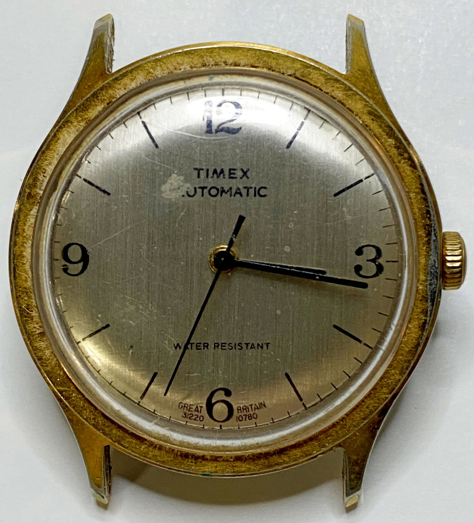 VINTAGE TIMEX GOLD-FILLED AUTOMATIC MEN 'S WATCH: VINTAGE TIMEX GOLD-FILLED AUTOMATIC MEN'S WATCH The watch is pre-owned and runs. Diameter: 35 mm *We can't garantee that the watch keeps accurate time, it wasn't tested long enough* SHIPPING FEE CANA