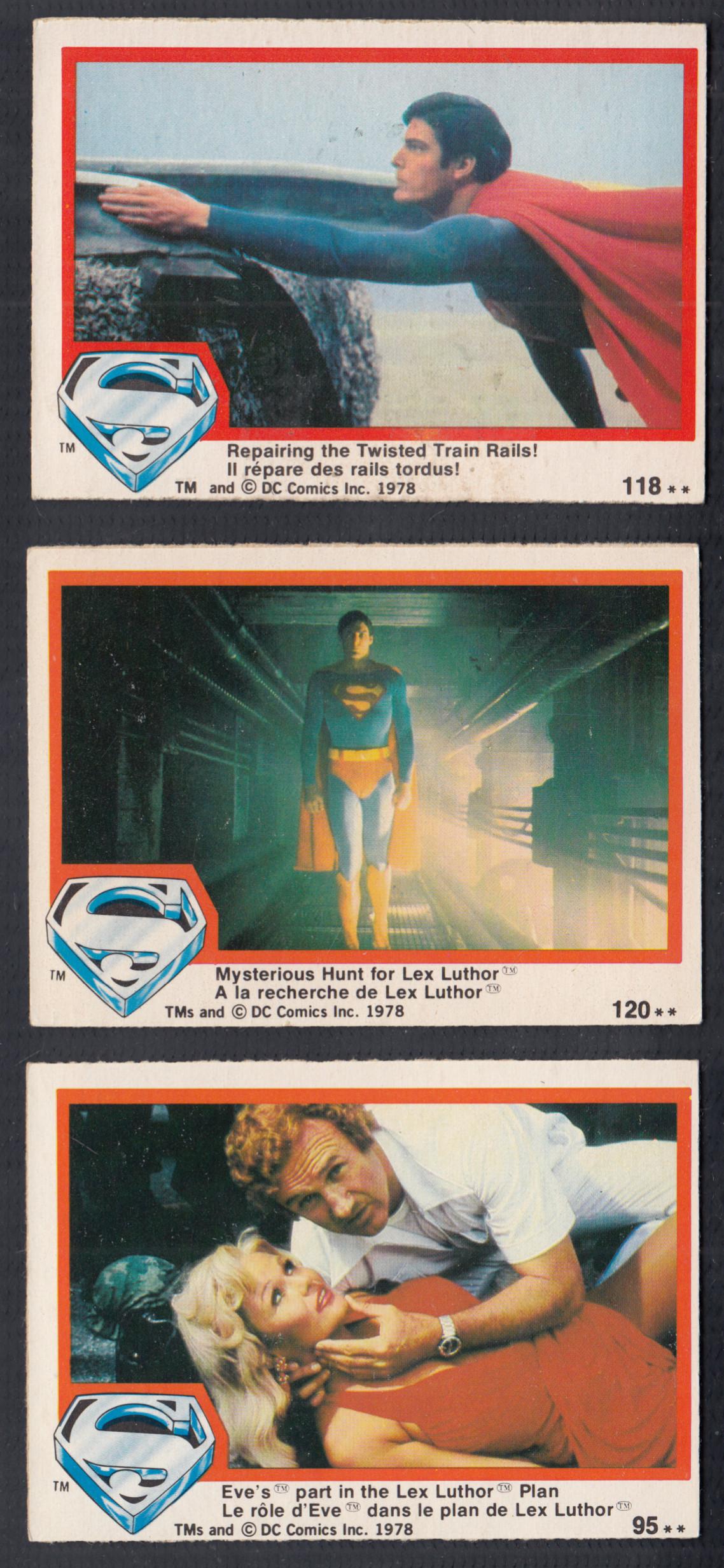 1978 O-PEE-CHEE SUPERMAN CARD LOT OF 80 (1 of 4)