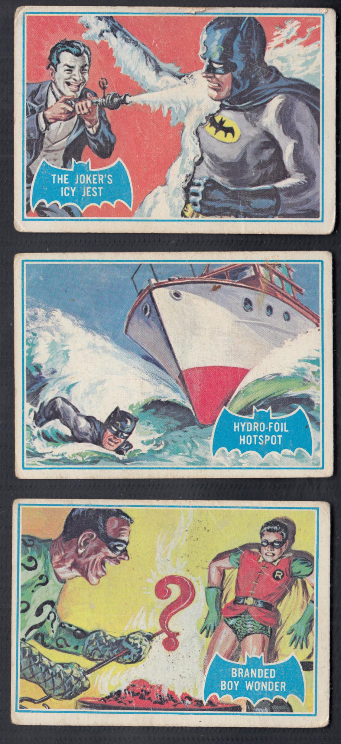 1966 TOPPS BATMAN BLUE BAT CARD FULL SET 44/44 (1 of 4)