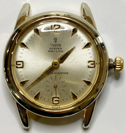 Vintage Tudor Oyster Air Lion Wind Up Mens Watch 7958