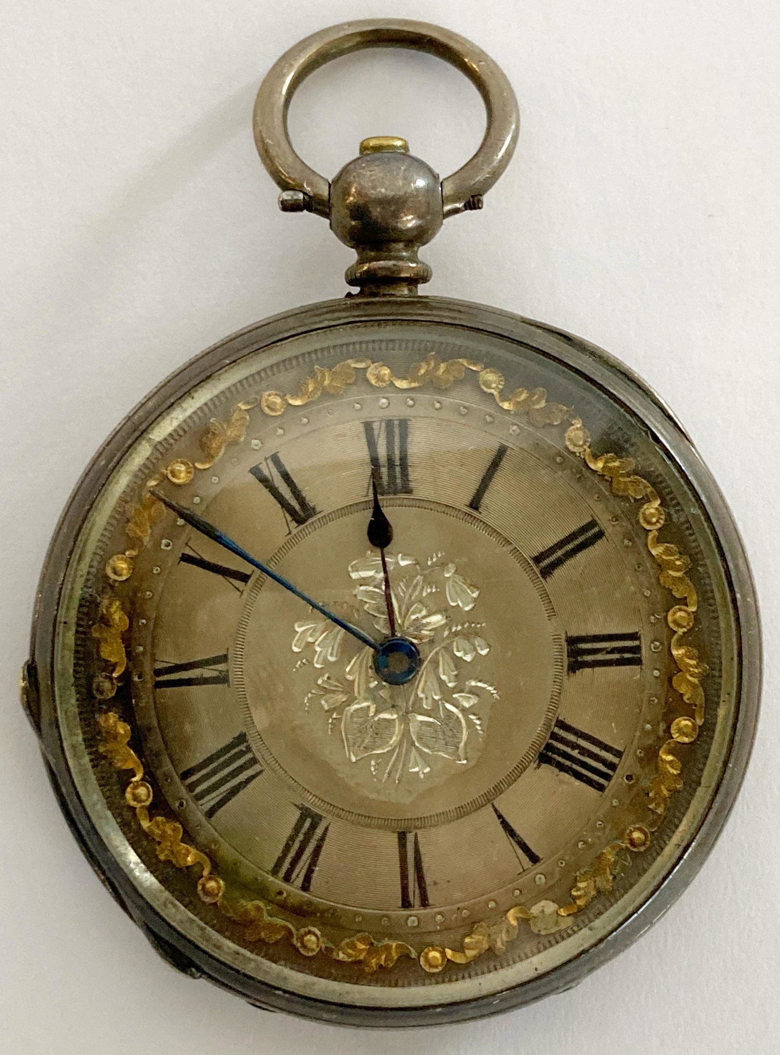 ANTIQUE FINE SILVER POCKET WATCH (1 of 7)