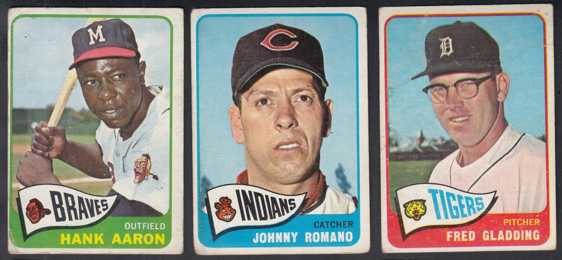 1965 TOPPS BASEBALL CARDS LOT OF 65 (1 of 4)