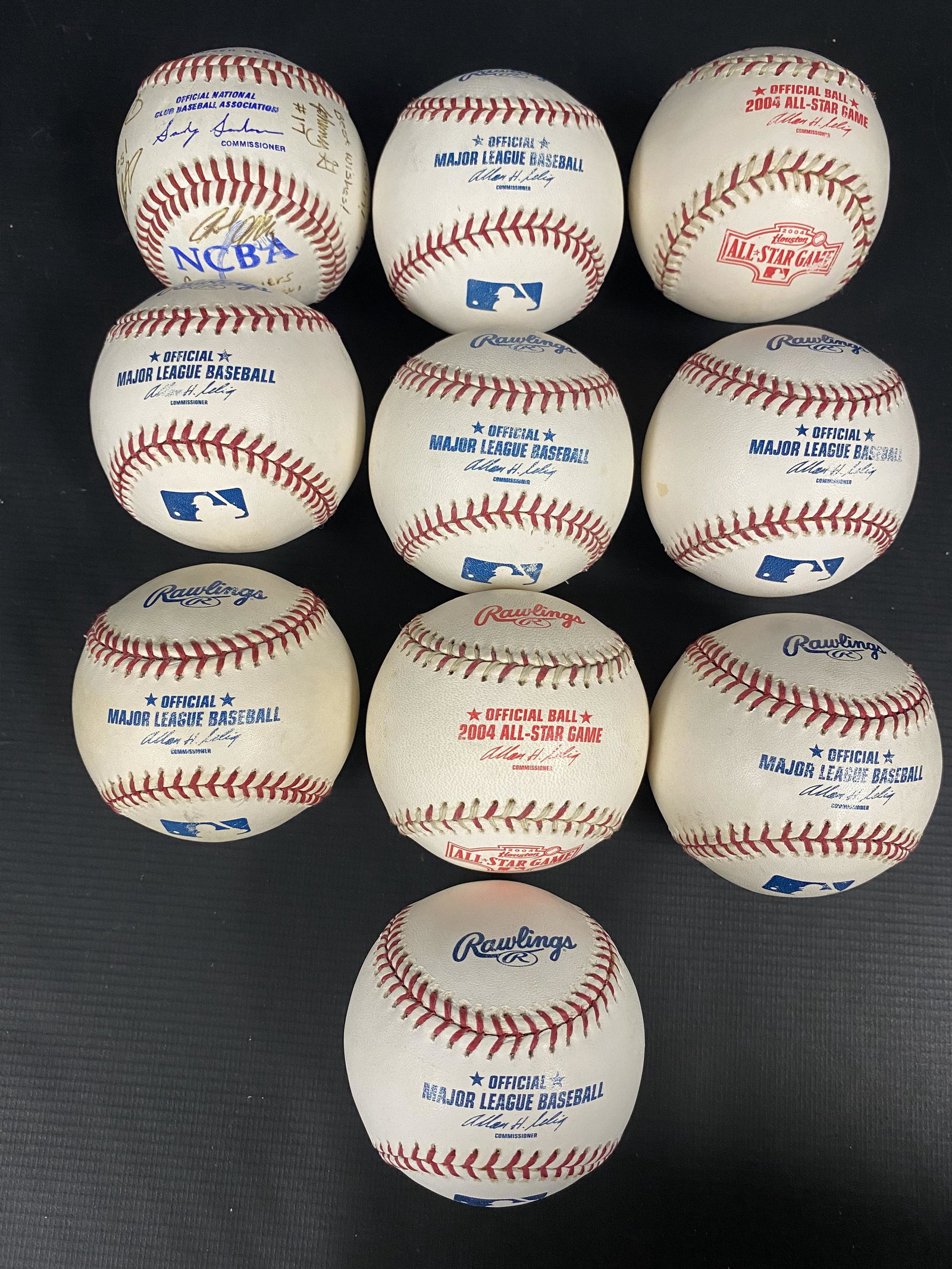 VINTAGE AUTOGRAPHED BASEBALLS COLLECTION OF 10 (1 of 12)