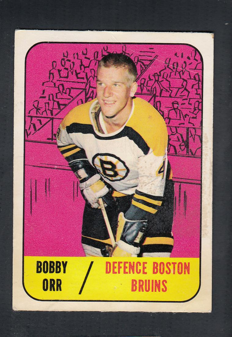 1967-68 TOPPS HOCKEY CARD #92 B. ORR (1 of 2)