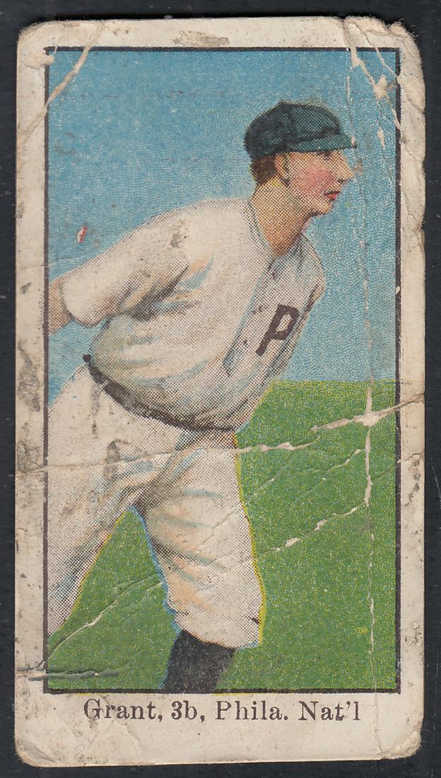 1909 E90-1 AMERICAN CARAMEL BASEBALL CARD GRANT (1 of 2)