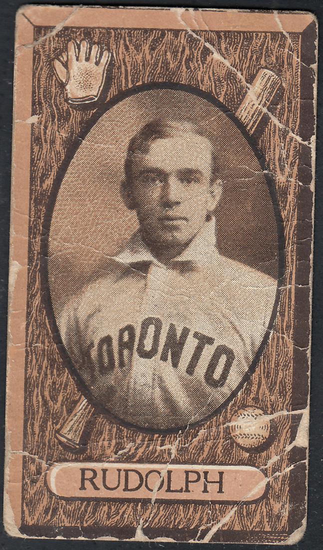 1912 C46 IMPERIAL TOBACCO BASEBALL CARD #22 R. RUDOLPH (1 of 2)