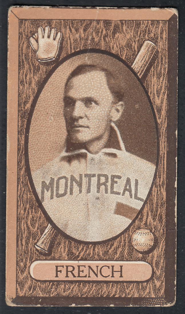 1912 C46 IMPERIAL TOBACCO BASEBALL CARD #25 FRENCH (1 of 2)
