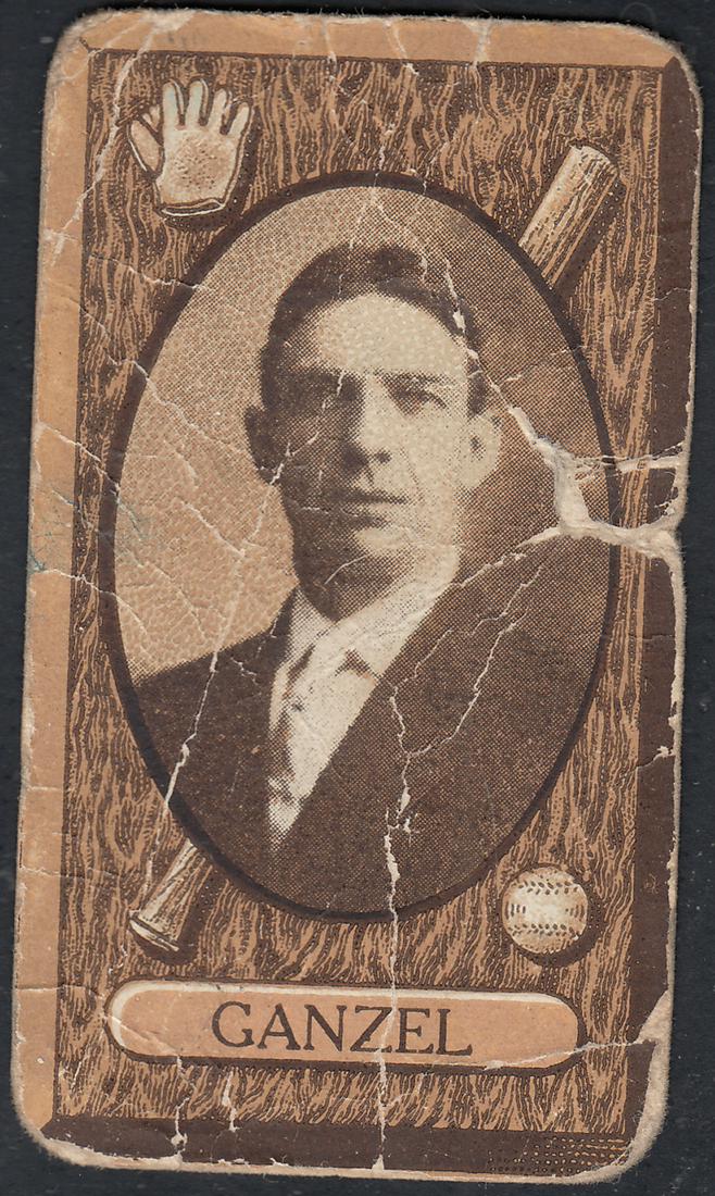 1912 C46 IMPERIAL TOBACCO BASEBALL CARD #26 J. GANZEL (1 of 2)