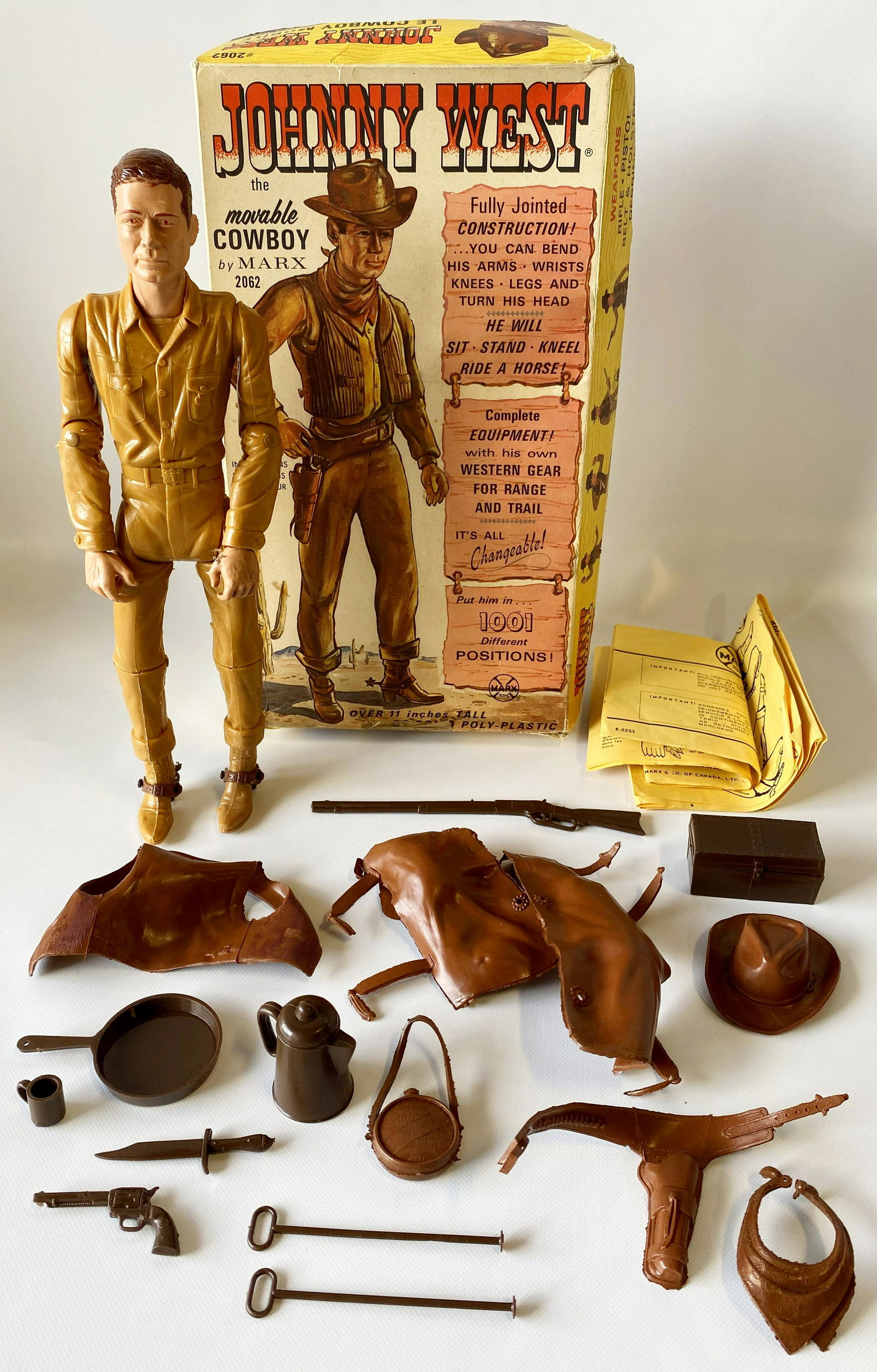 1960'S MARX JOHNNY WEST ACTION FIGURE & BOX Nov 08, 2022 Les
