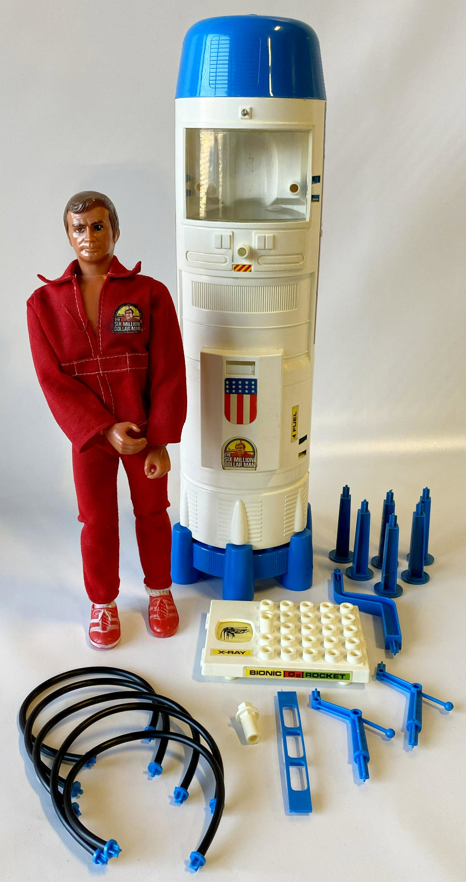 1976 KENNER SIX MILLION DOLLAR MAN STEVE AUSTIN ACTION FIGURE & REPAIR STATION (1 of 6)