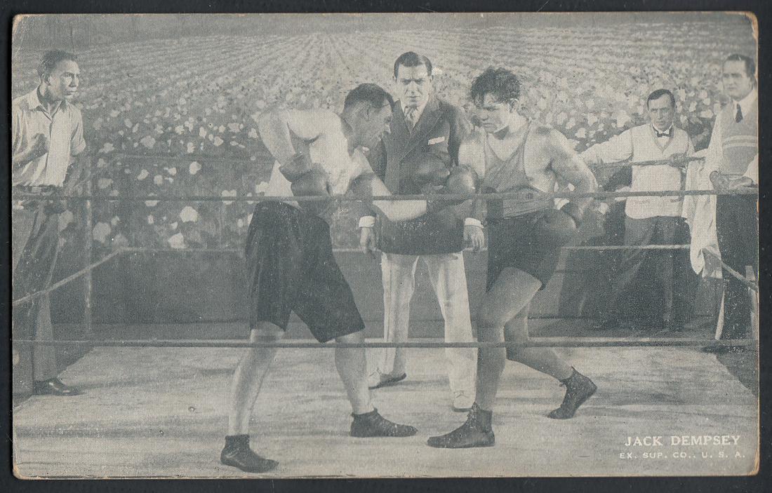 1926 EXHIBIT BOXING CARD J. DEMPSEY (1 of 2)