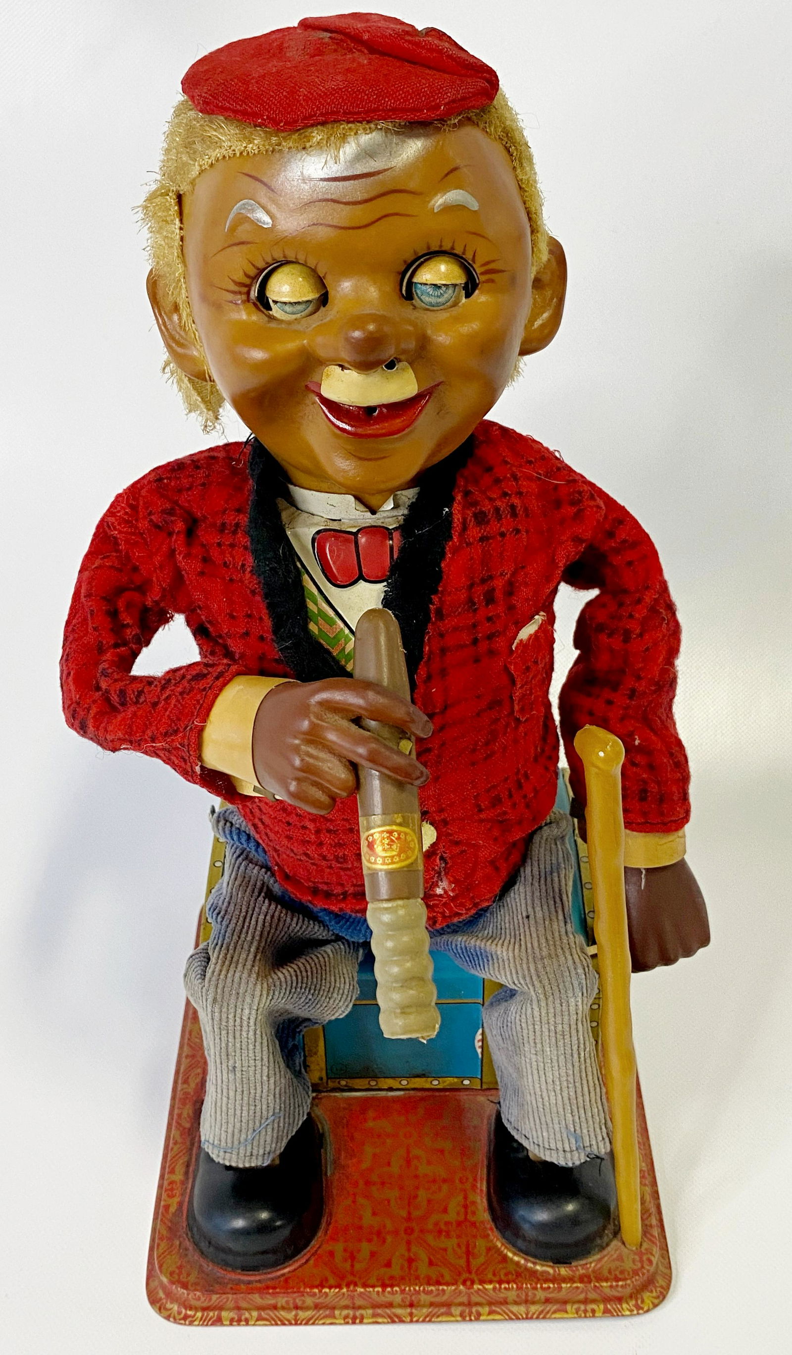 1950'S JAPAN BATTERY OPERATED MCGREGOR CIGAR MAN