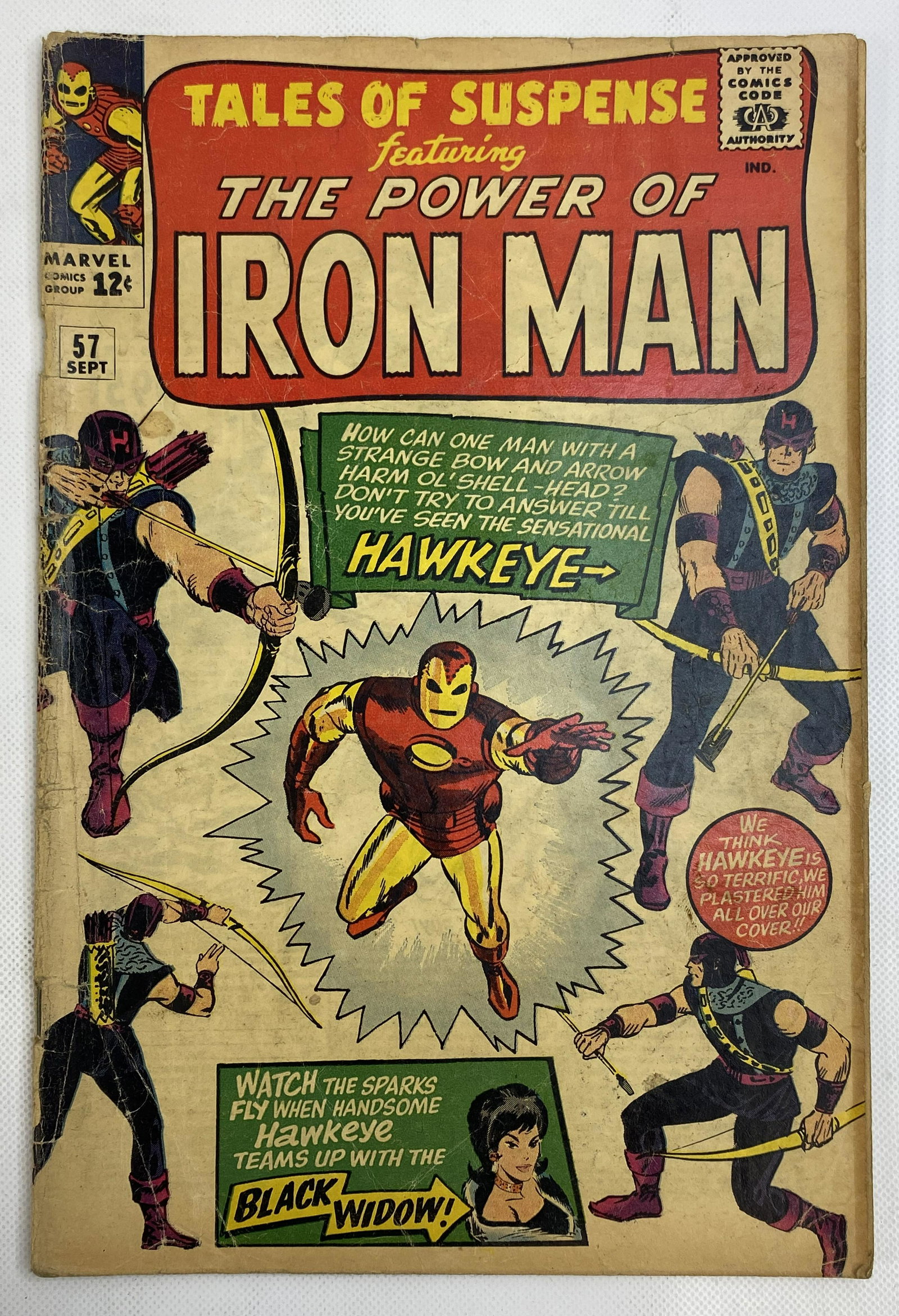 TALES OF SUSPENSE # 57 MARVEL COMIC 1964 1ST APP HAWKEYE (1 of 5)