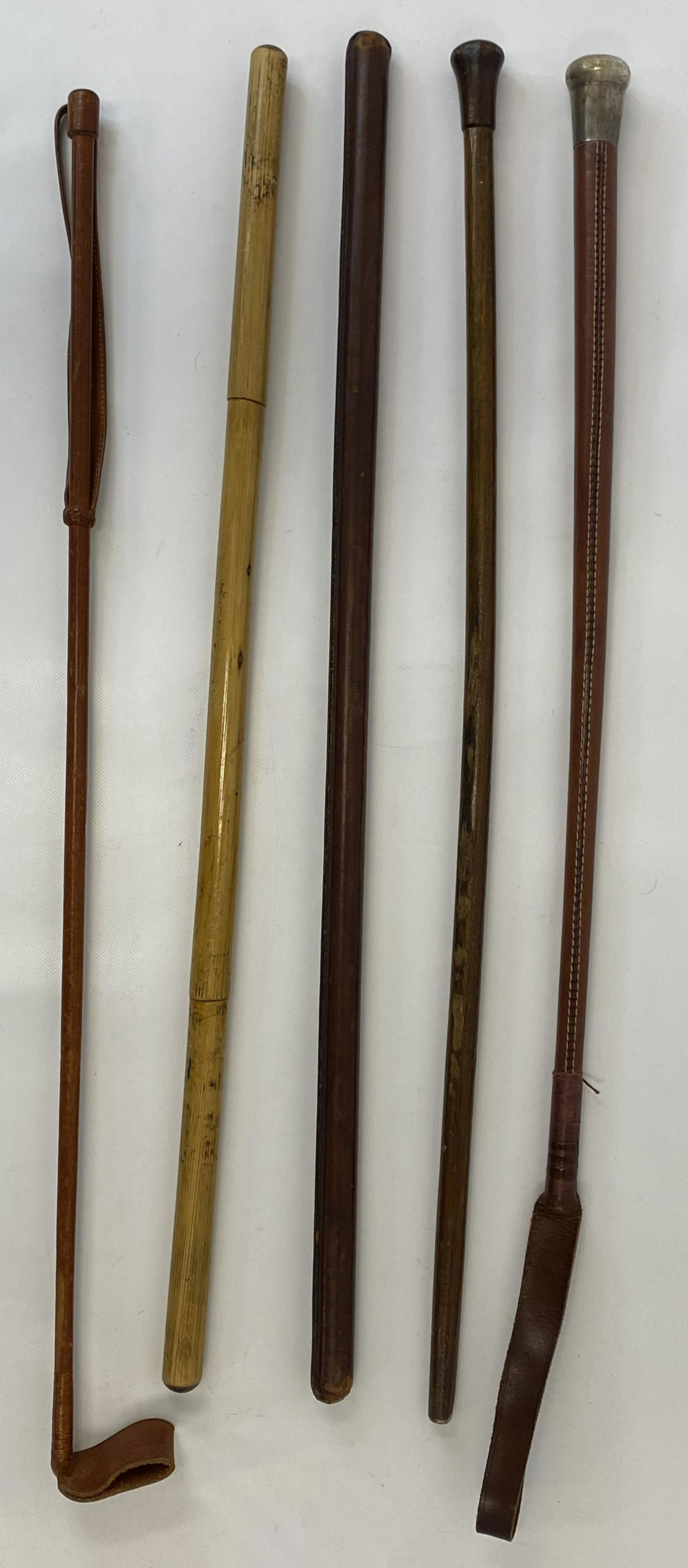 VINTAGE CANADA ARMY SWAGGER STICKS LOT OF 5 (1 of 9)