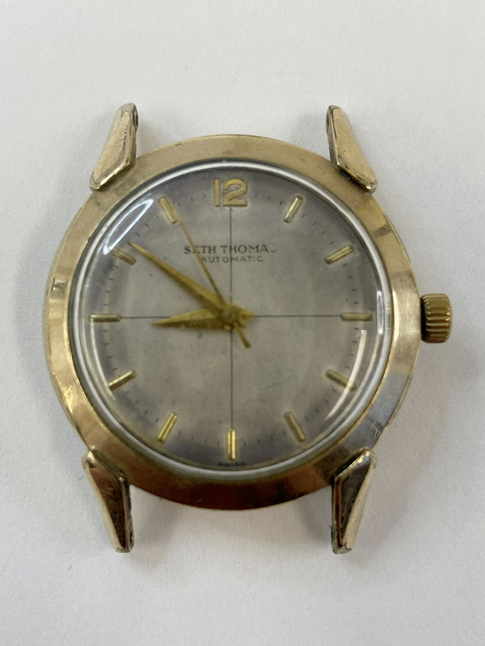 VINTAGE SETH THOMAS GOLD-FILLED AUTOMATIC MEN'S WATCH (1 of 6)