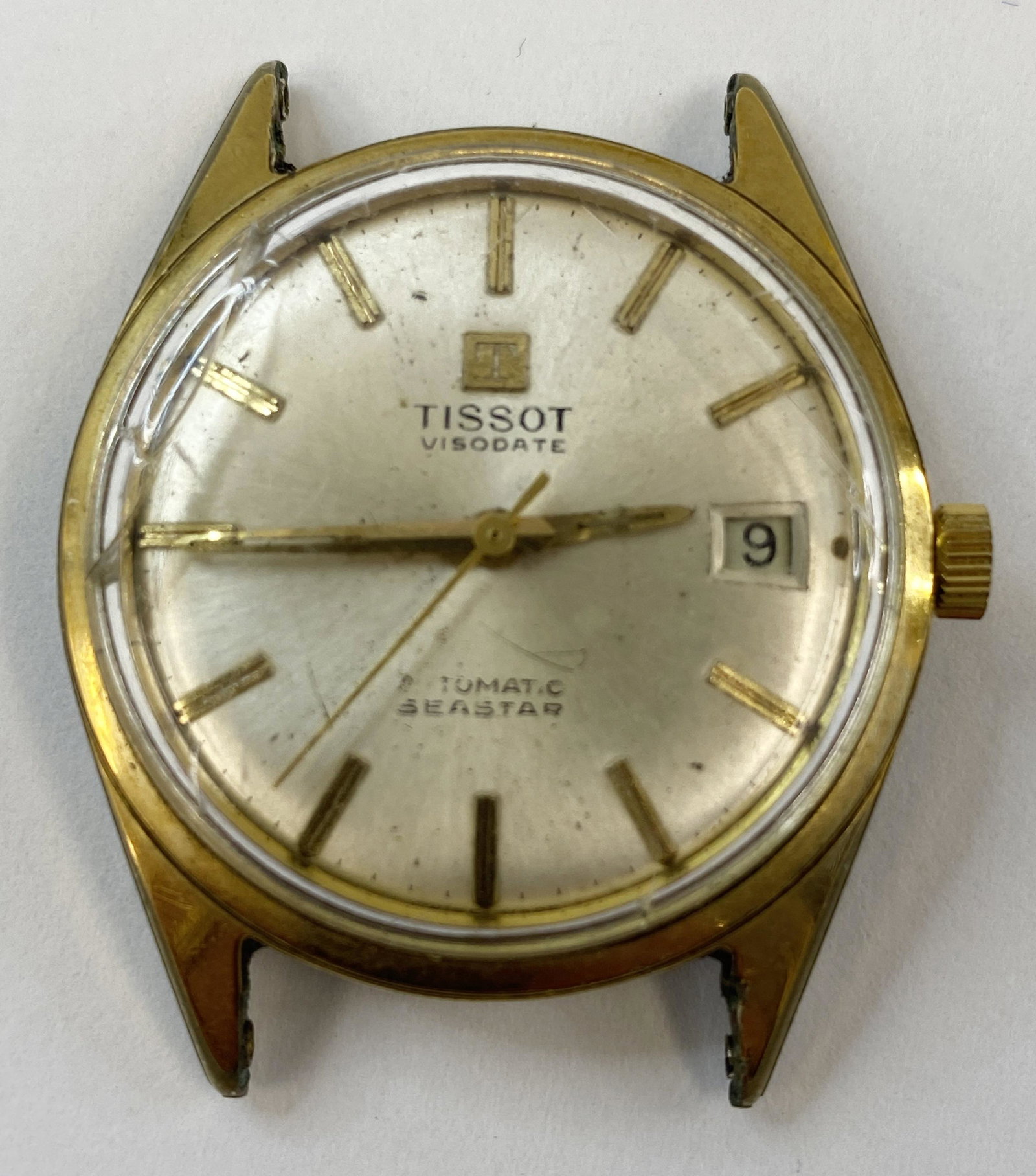 VINTAGE TISSOT SEASTAR GOLD-FILLED AUTOMATIC MEN'S WATCH (1 of 3)
