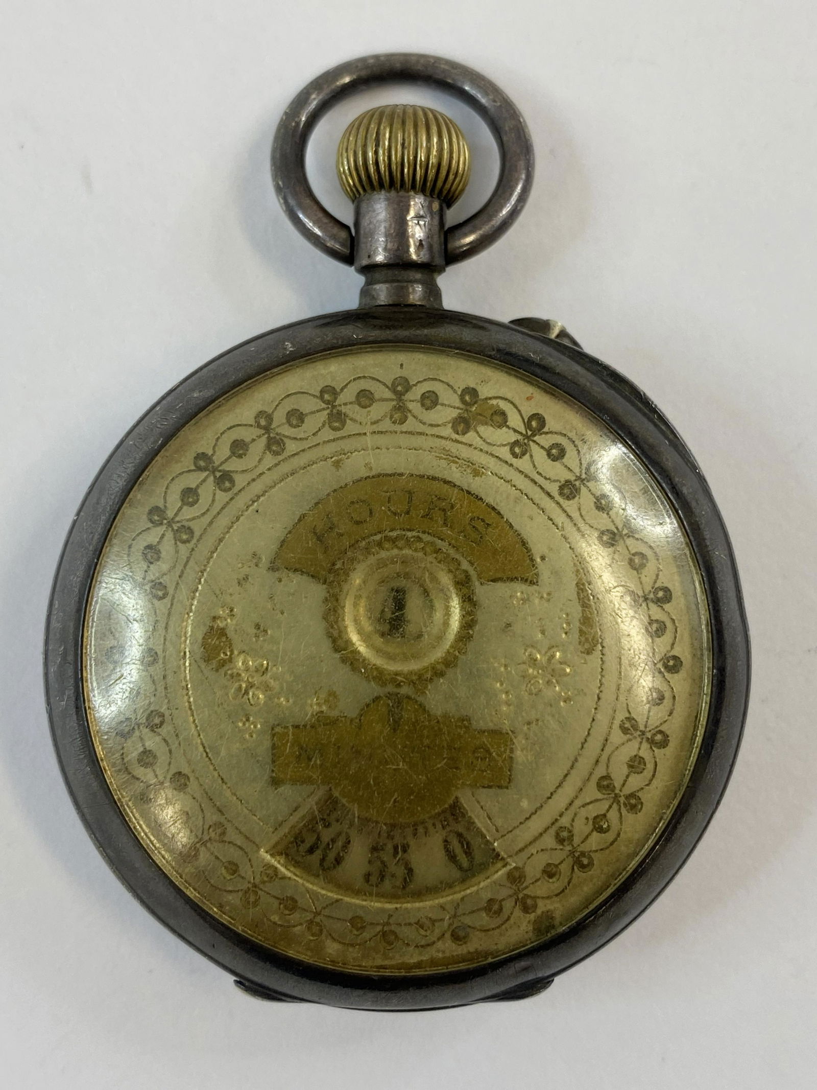 ANTIQUE STERLING SILVER POCKET WATCH (1 of 7)