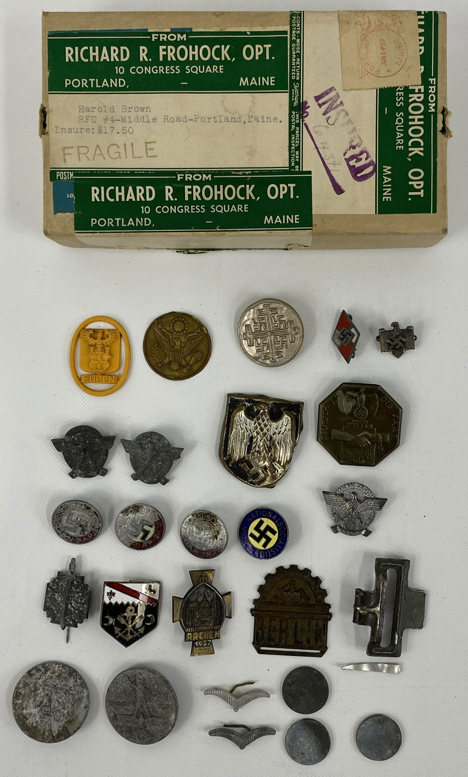 1939-45 WW2 GERMAN  PINS & BADGES LOT OF 25 (1 of 9)