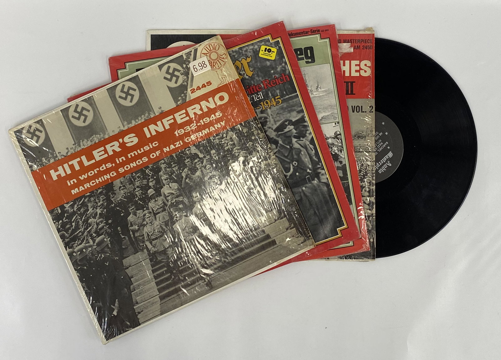 1939-45 WW2 GERMAN MARCHING SONGS RECORD LOT OF 4 (1 of 9)