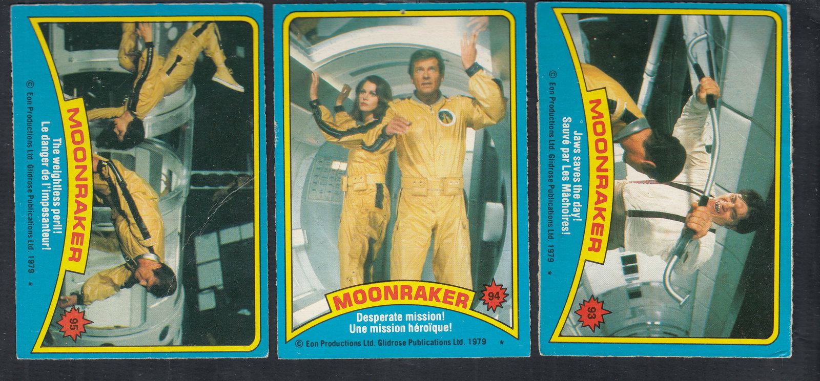 1979 O-PEE-CHEE JAMES BOND MOONRACKER CARD LOT OF 100: 1979 O-PEE-CHEE JAMES BOND MOONRACKER CARD LOT OF 100 The lot is pre-owned. Condition: VG to EX+ SHIPPING FEE CANADA 10.00$ USA 15.00$ Combined shipping is available for an extra fee, but only on item