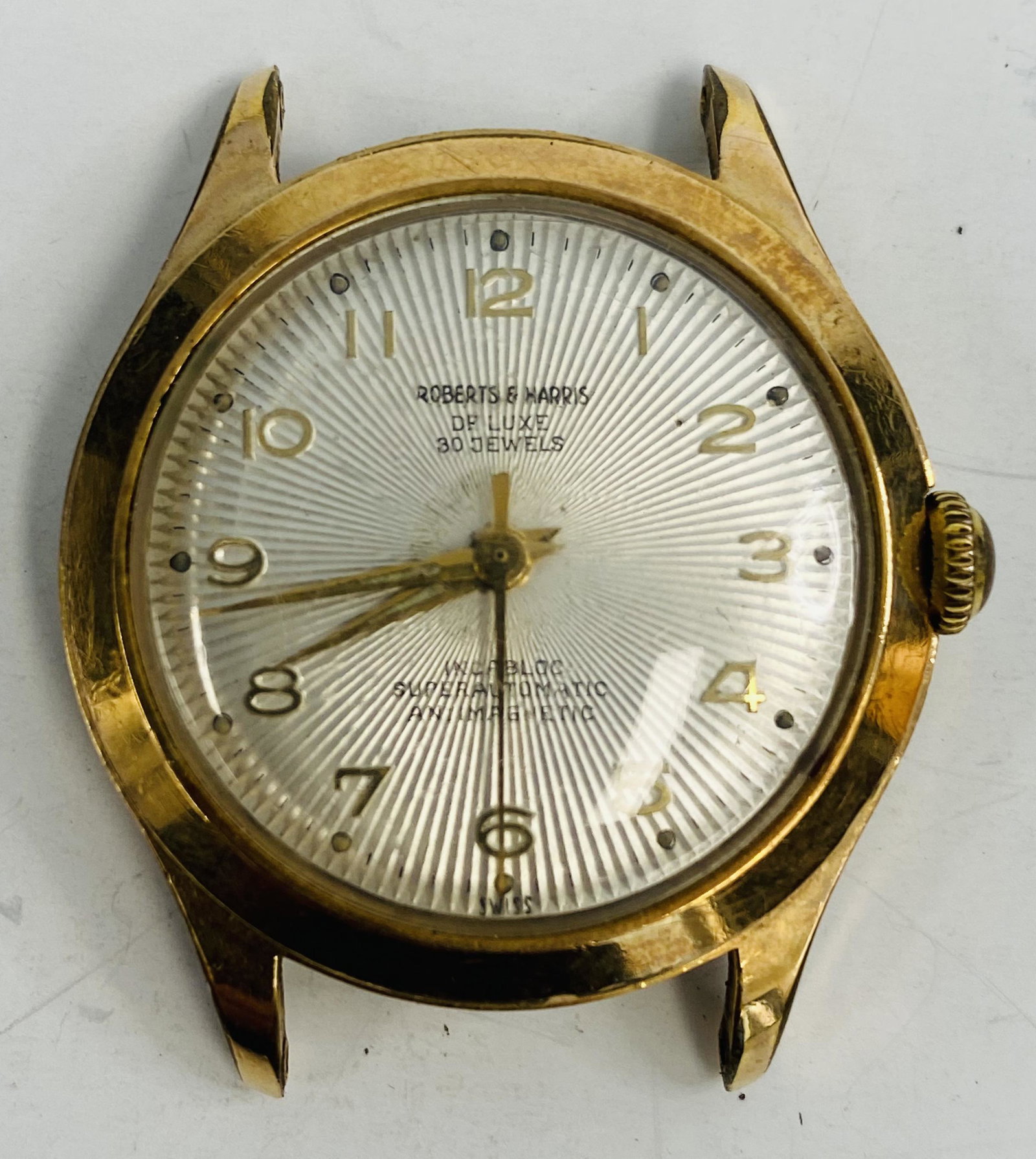 VINTAGE ROBERT & HARRIS GOLD FILLED AUTOMATIC MEN'S WATCH (1 of 5)