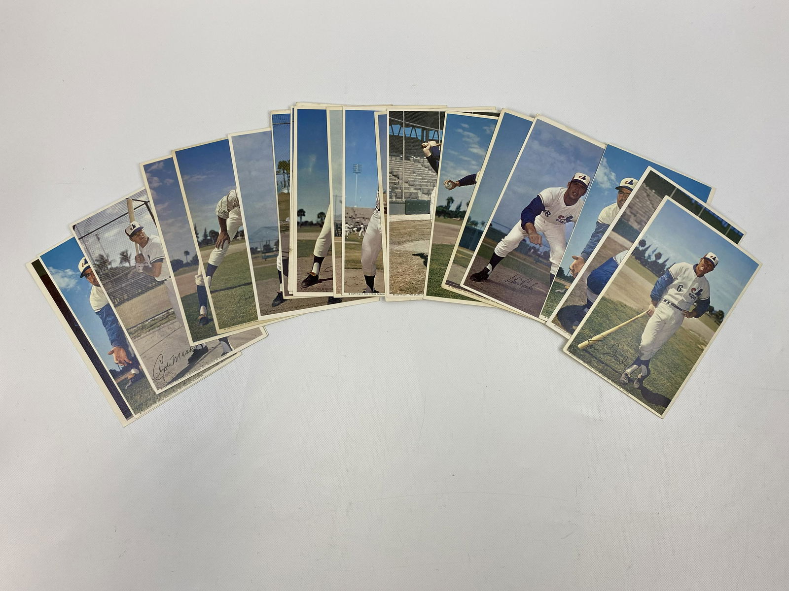 1971 PRO STARS MONTREAL EXPOS POST CARD LOT OF 22 (1 of 7)