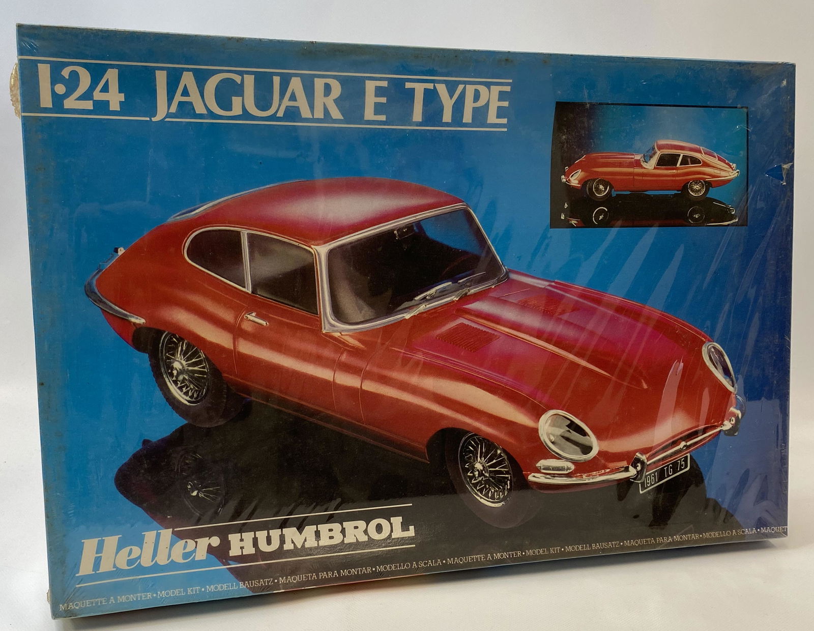 1970'S HELLER HUMBROL I-24 JAGUAR E TYPE MODEL KIT TOY (1 of 5)