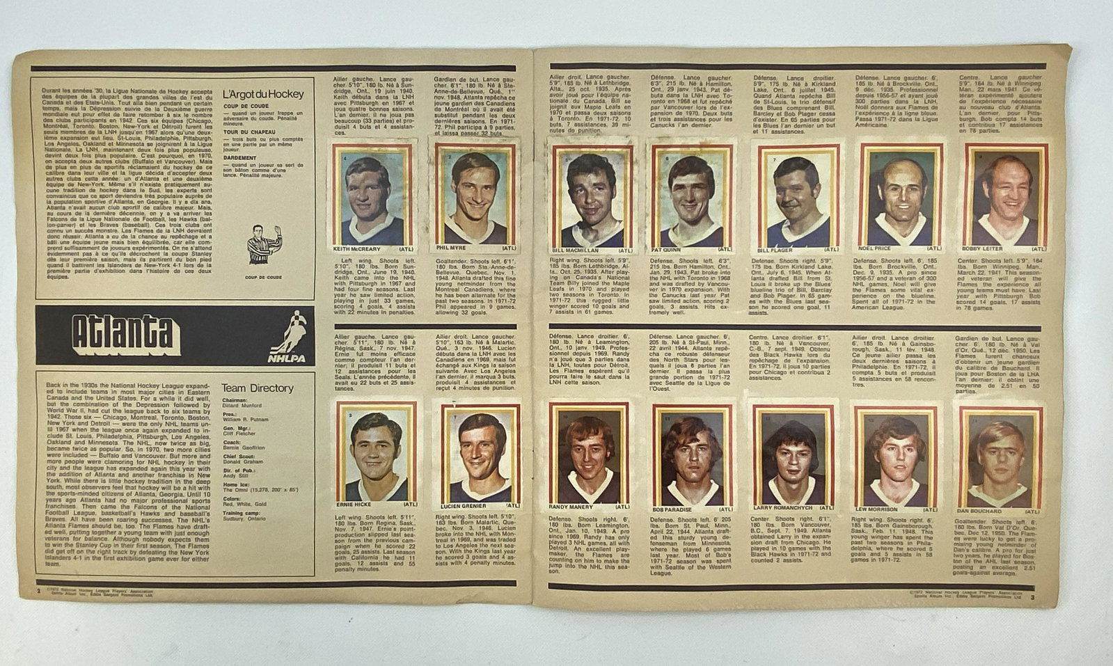 1972-73 EDDIE SARGENT NHL STICKERS FULL SET 224/224 & ALBUM: 1972-73 EDDIE SARGENT NHL STICKERS FULL SET 224/224 & ALBUM CONDITION: Pre-owned SHIPPING FEE CANADA 15.00$ USA 20.00$ Combined shipping is available for an extra fee, but only on items won on the sam