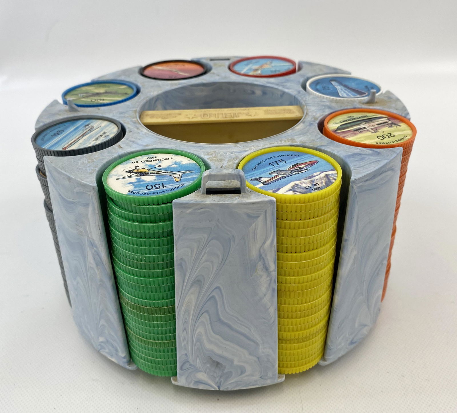 1960' JELL-O FAMOUS AIRCRAFT COIN FULL SET 200/200 & TRAY (1 of 11)