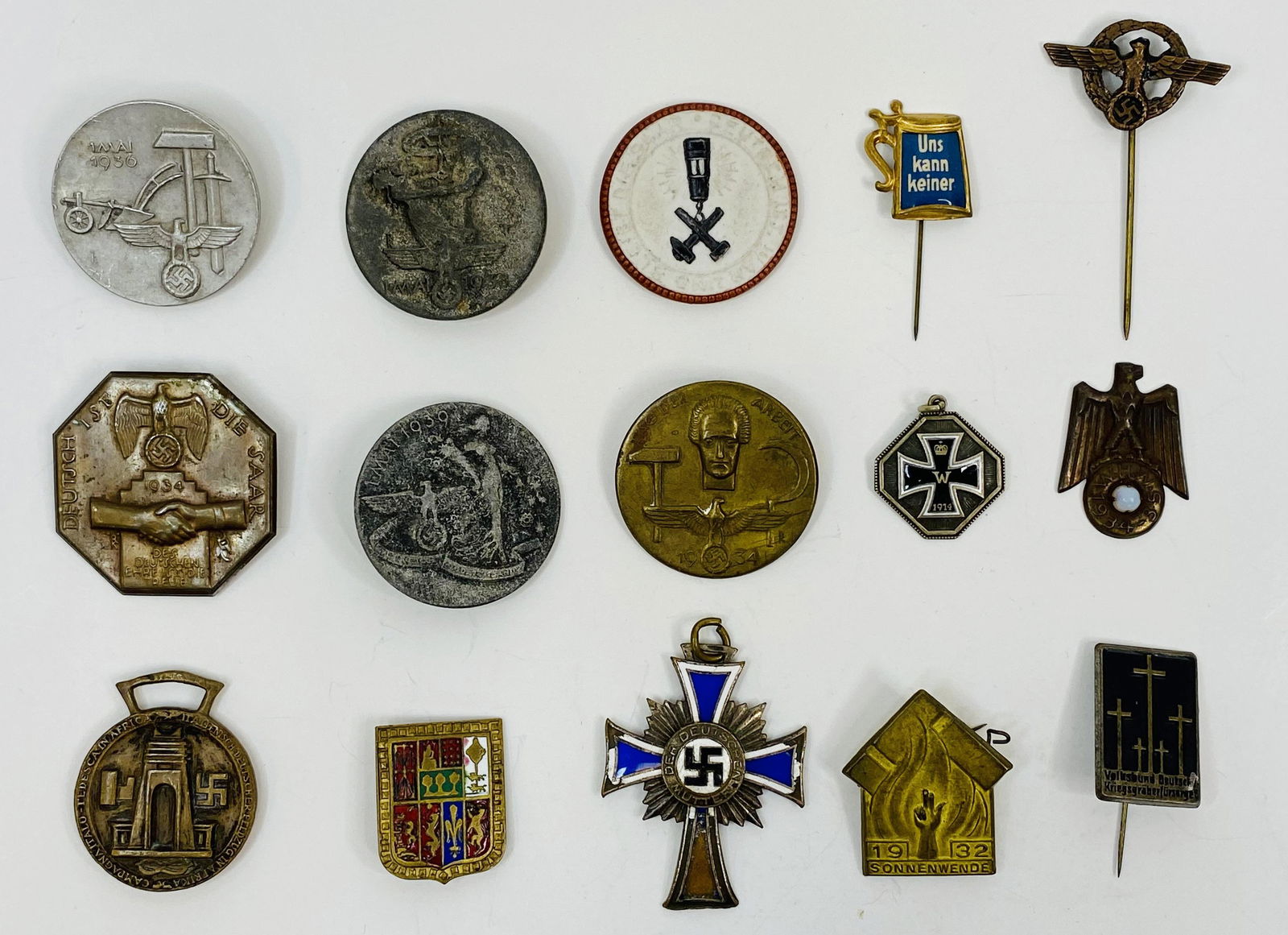 1939-45 WW2 GERMAN BADGES LOT OF 15 (1 of 8)