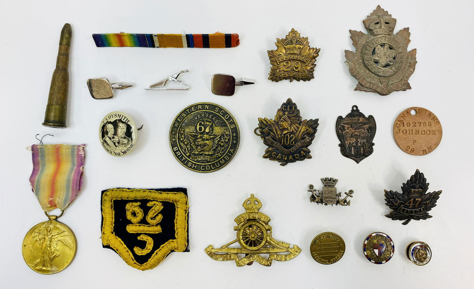 1914-18 WW1 CANADA BADGES, MEDALS & OTHERS LOT OF 20 (1 of 13)