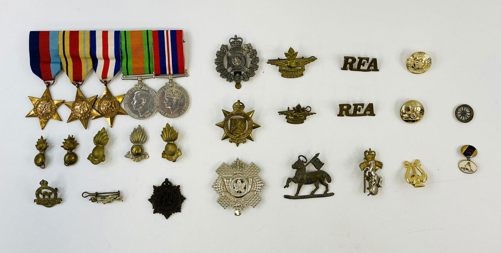 1939-45 WW2 CANADA MEDALS GROUP OF 5 & BADGES LOT OF 21 (1 of 9)