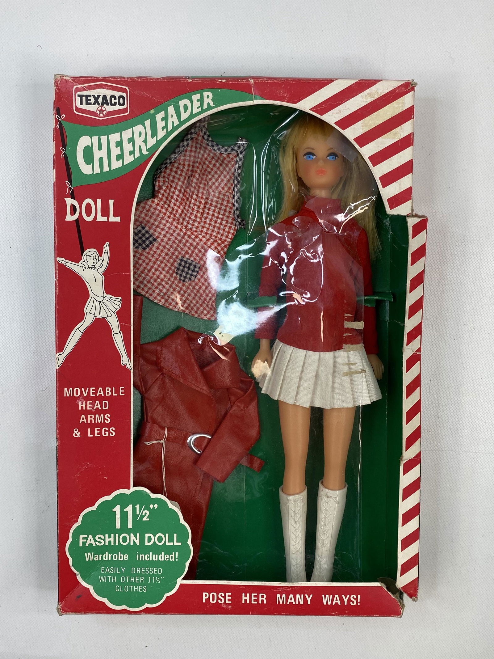 VINTAGE TEXACO CHEERLEADER DOLL & BOX (1 of 4)