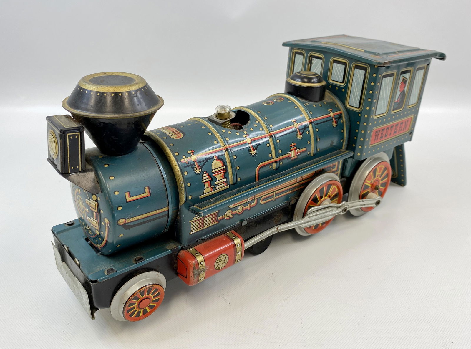 1950'S JAPAN BATTERY OPERATED TRAIN TIN TOY (1 of 6)