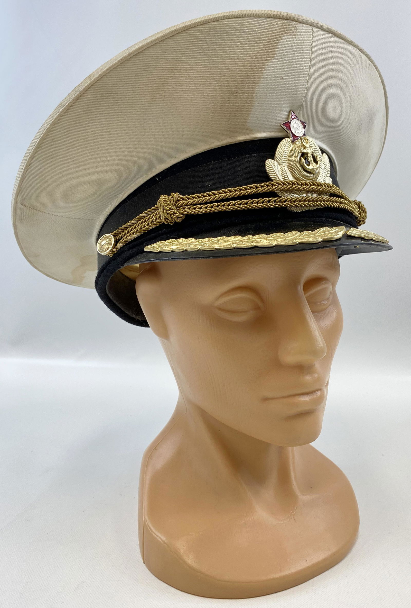 VINTAGE SOVIET RUSSIAN NAVY CMDR CAP (1 of 7)