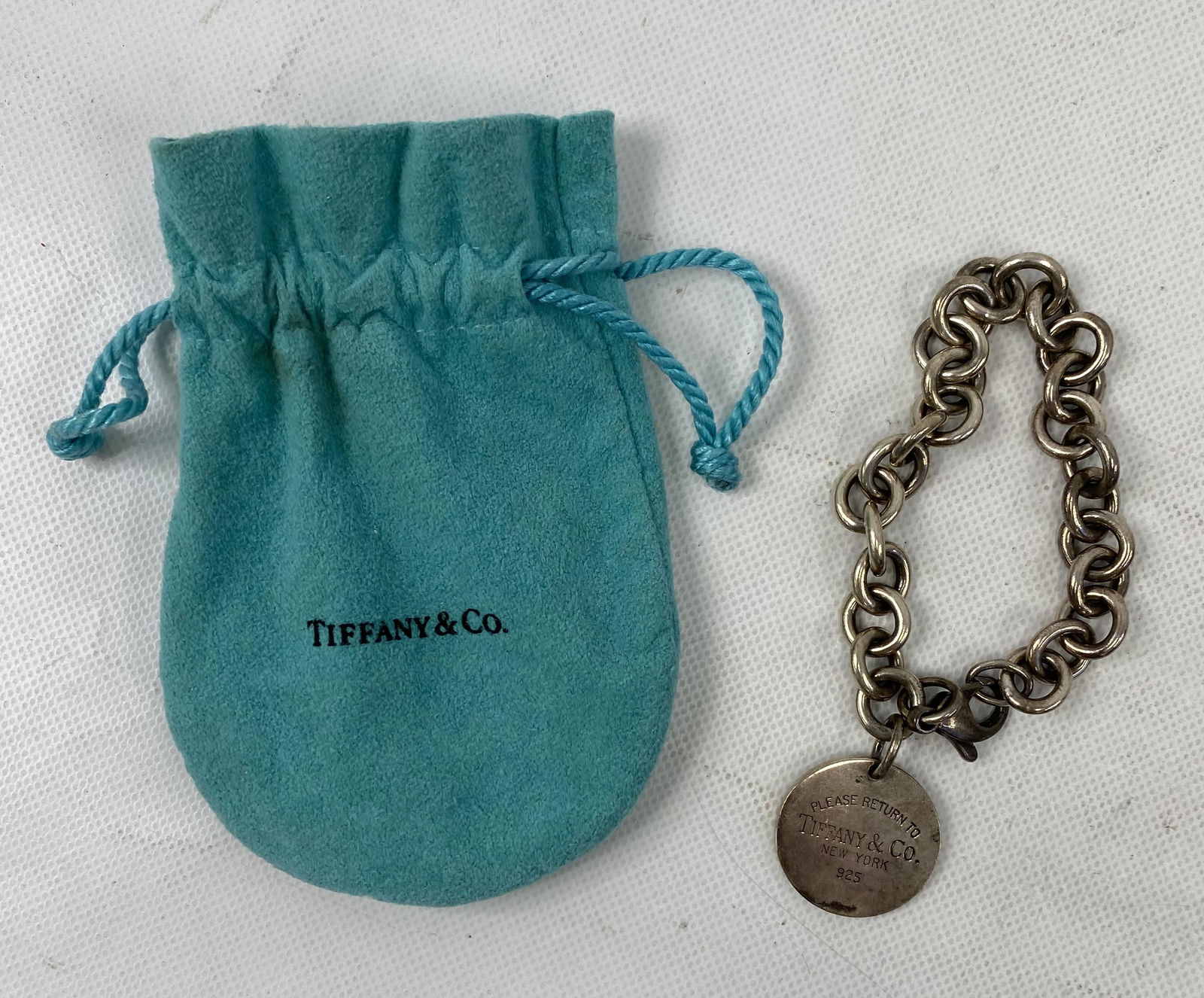 VINTAGE STERLING SILVER TIFFANY&Co CHAIN BRACELET (1 of 5)