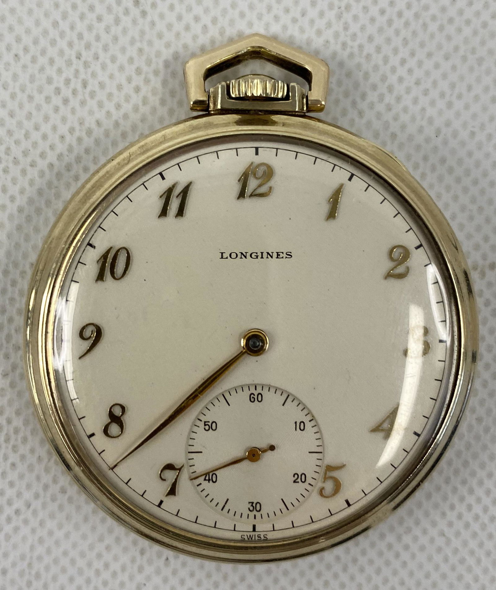 ANTIQUE LONGINES GOLD-FILLED 17 JEWELS POCKET WATCH (1 of 4)