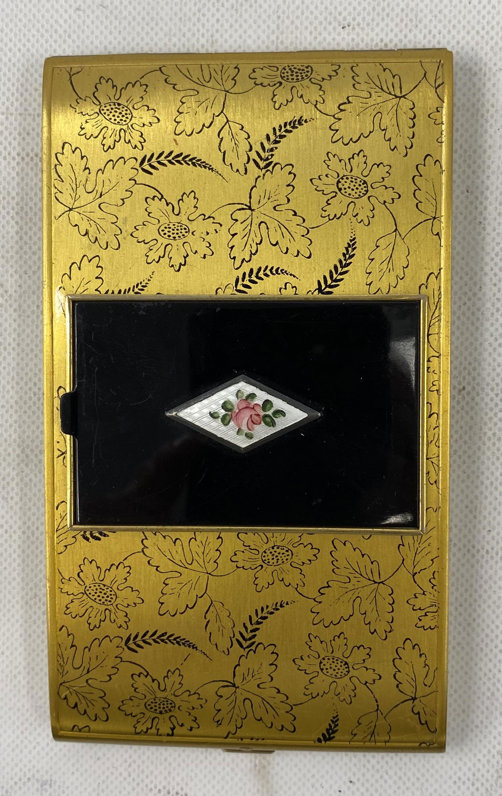 1938 CIGARETTE MIRROR COMPACT CASE (1 of 5)