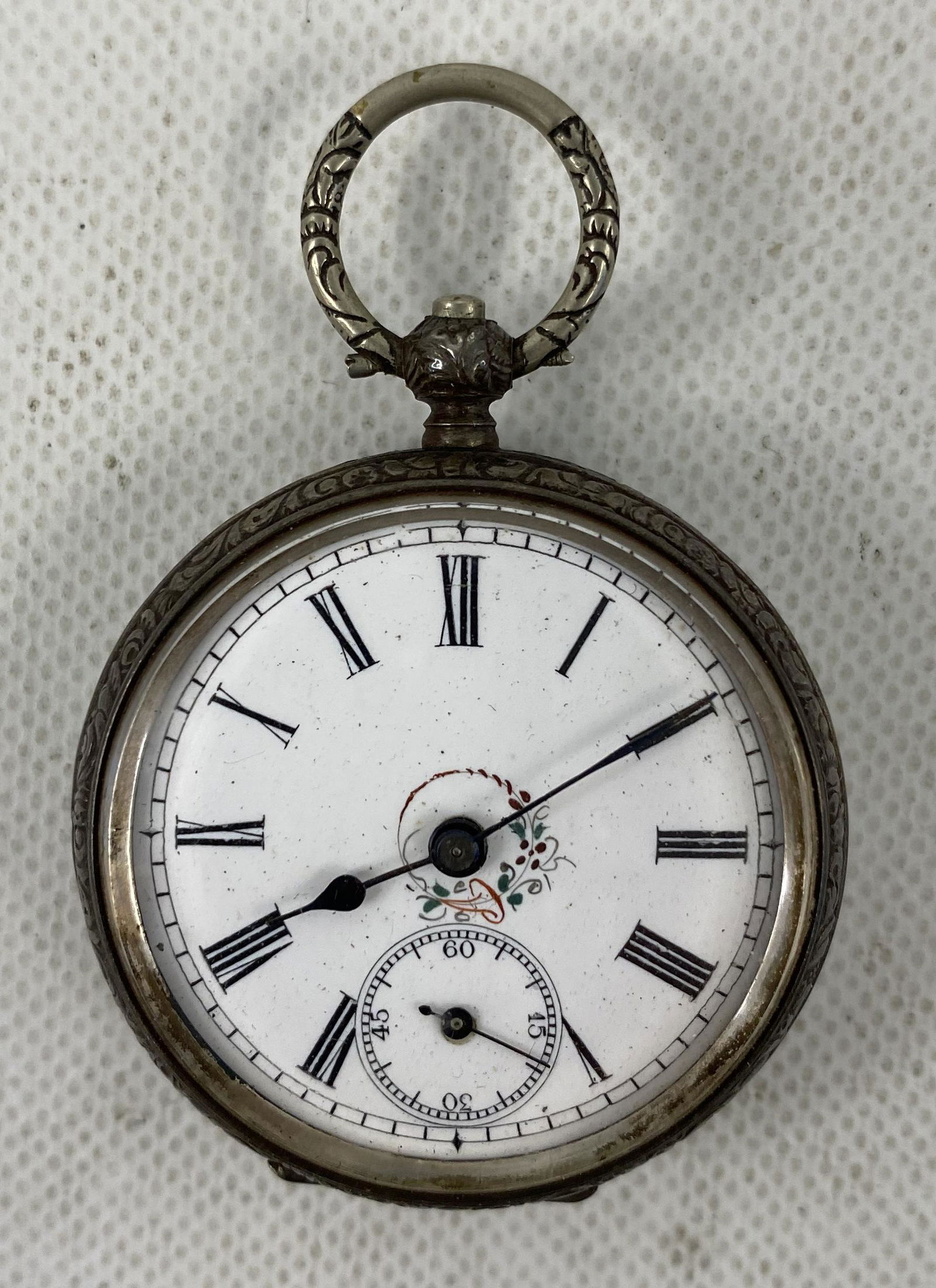 ANTIQUE NO NAME 0.850 SILVER POCKET WATCH (1 of 6)