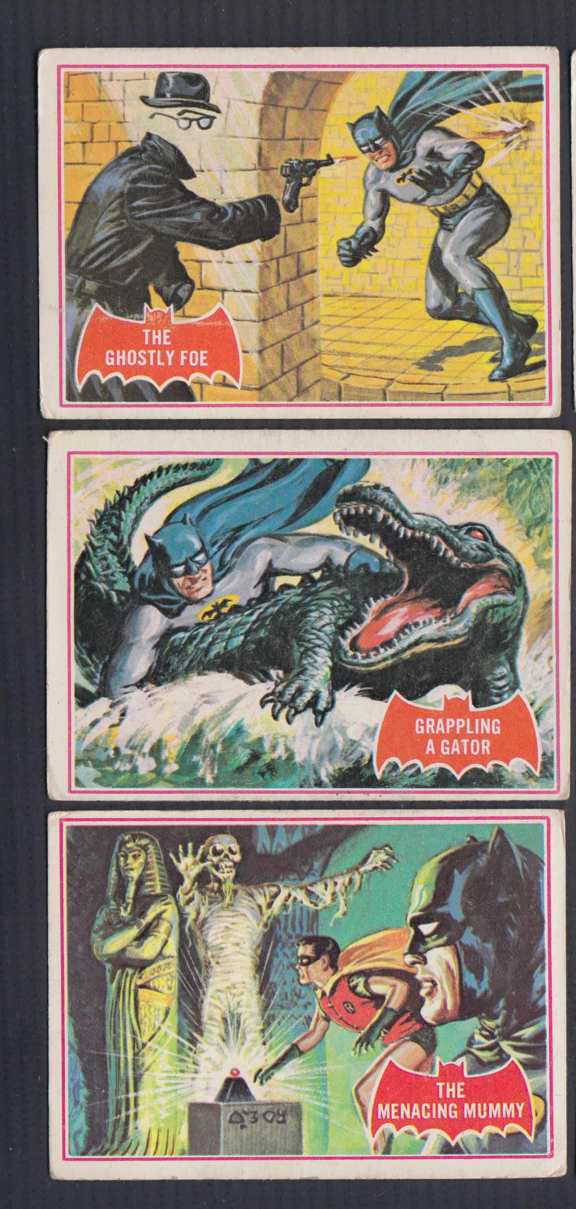 1966 TOPPS BATMAN RED BAT CARD NEAR SET 41/44 (1 of 4)