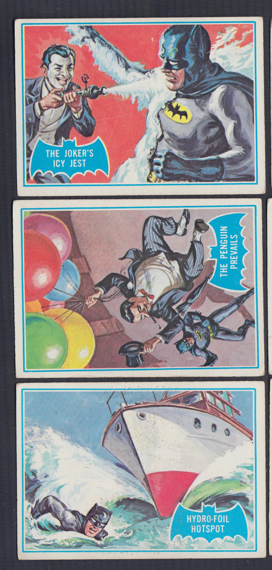 1966 TOPPS BATMAN BLUE BAT CARD FULL SET 44/44 (1 of 4)