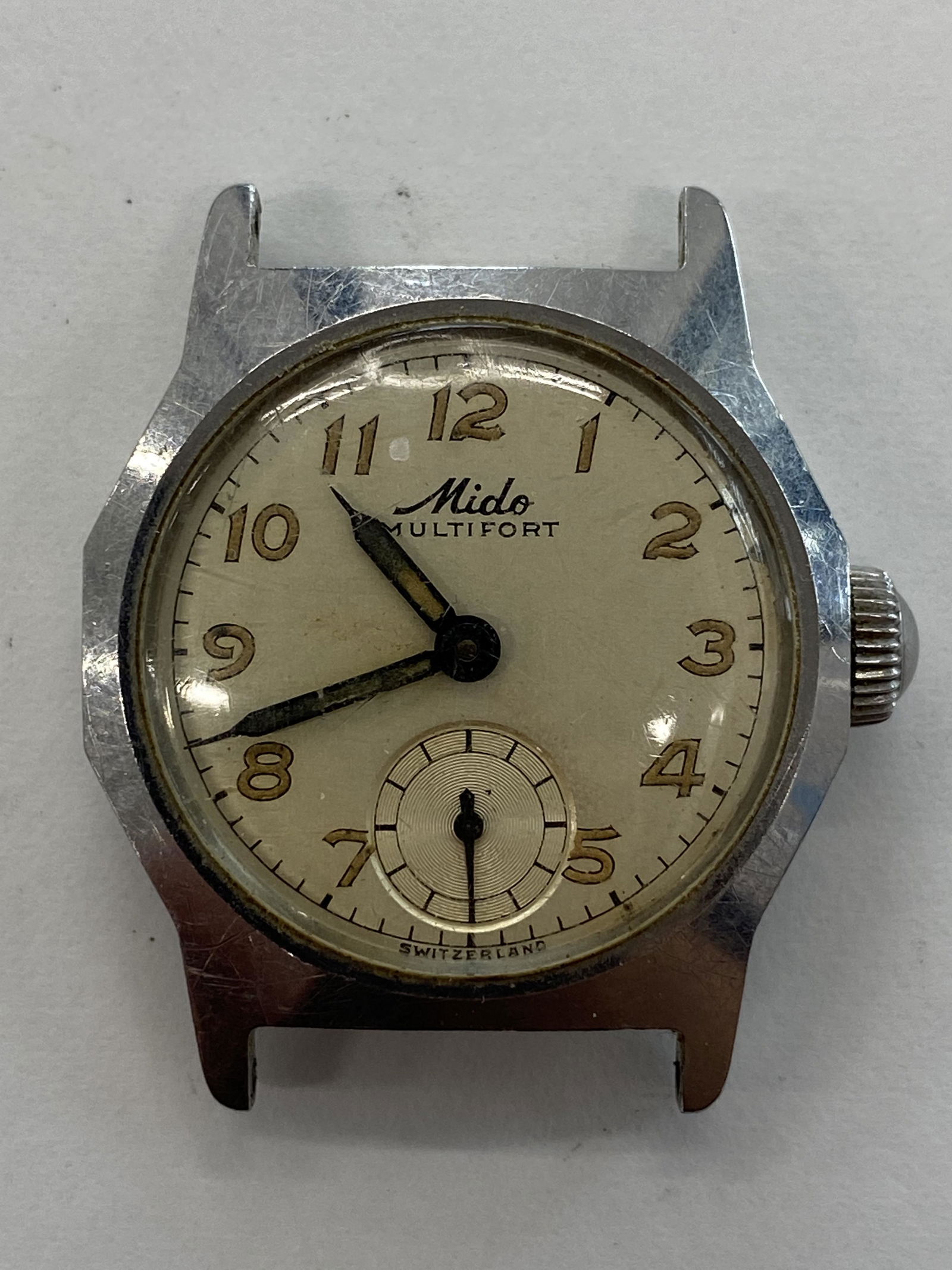 Vintage Mido Multifort Windup Mens Watch Auction