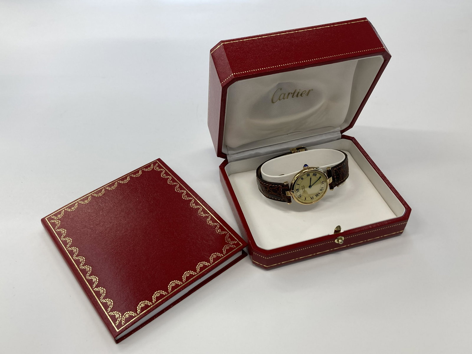 MUST DE CARTIER LADIES QUARTZ WATCH BOX & PAPER (1 of 15)