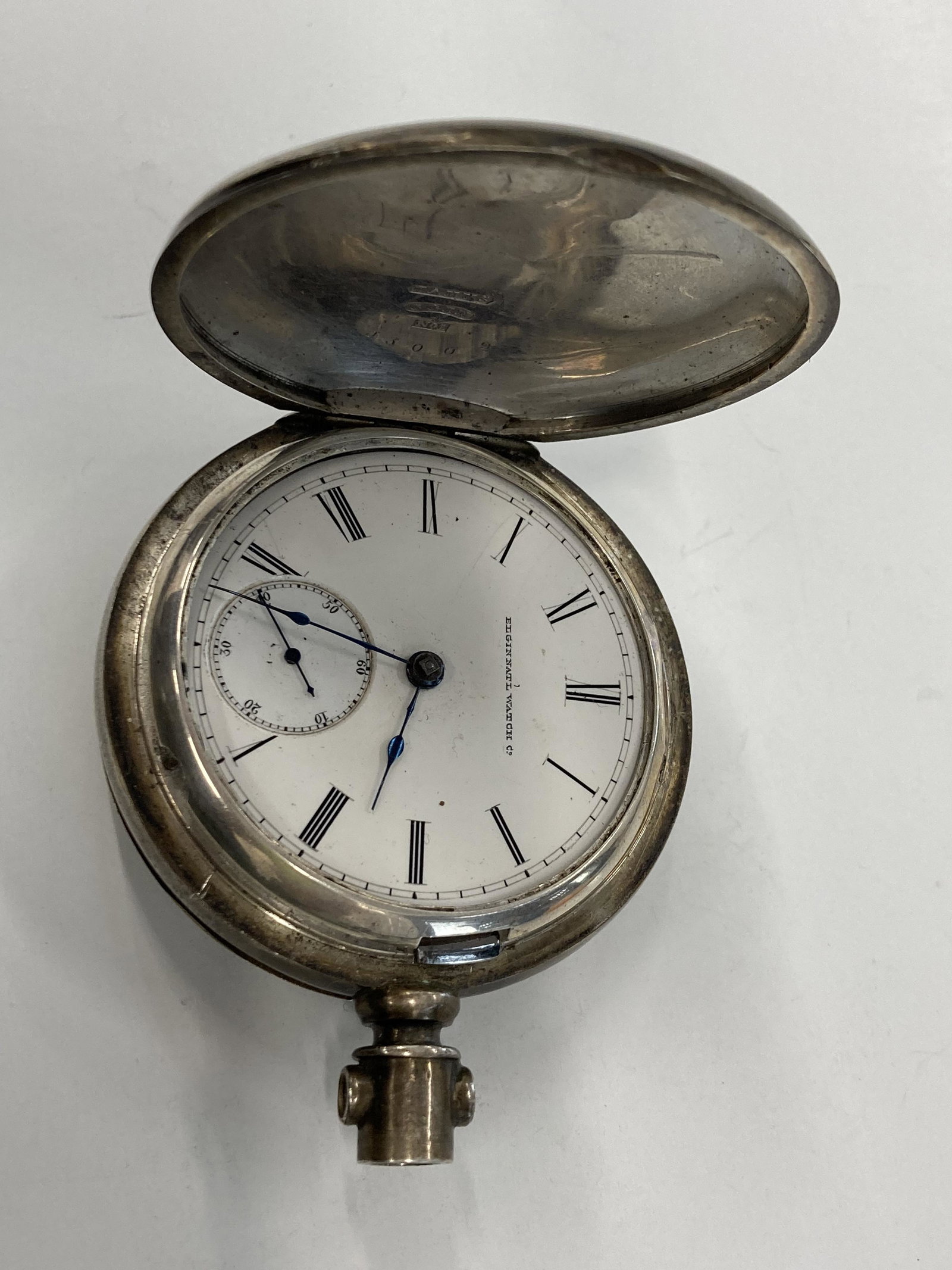 ANTIQUE ELGIN COIN SILVER POCKET WATCH (1 of 7)