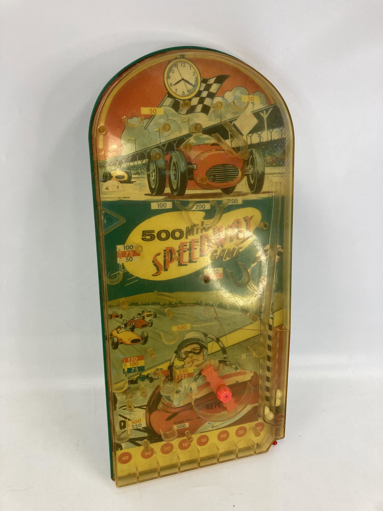 1950'S WOLVERINE TOY 500 MILE SPEEDWAY PINBALL GAME (1 of 5)