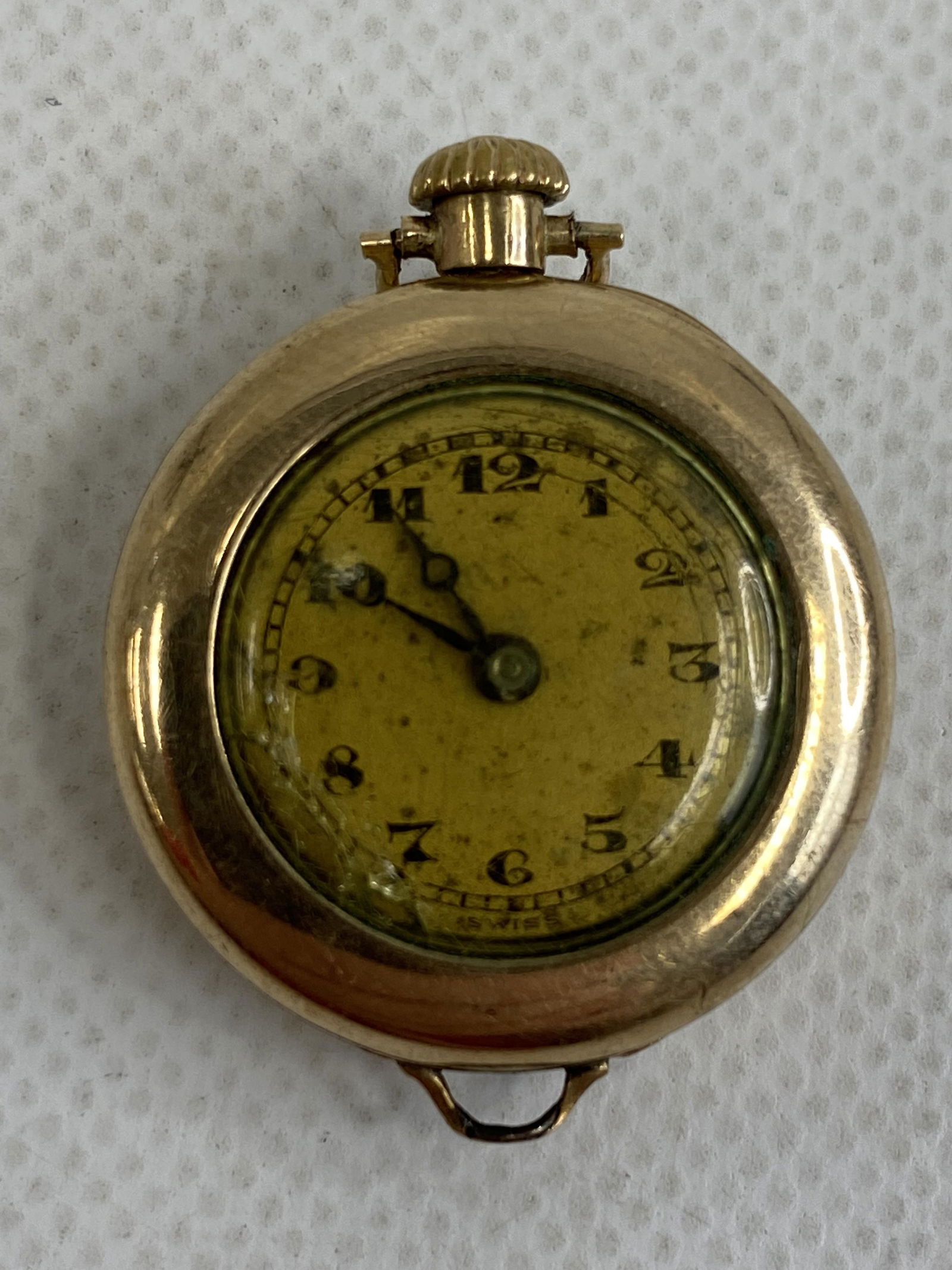 ANTIQUE NO NAME GOLD-FILLED MINIATURE POCKET WATCH (1 of 4)