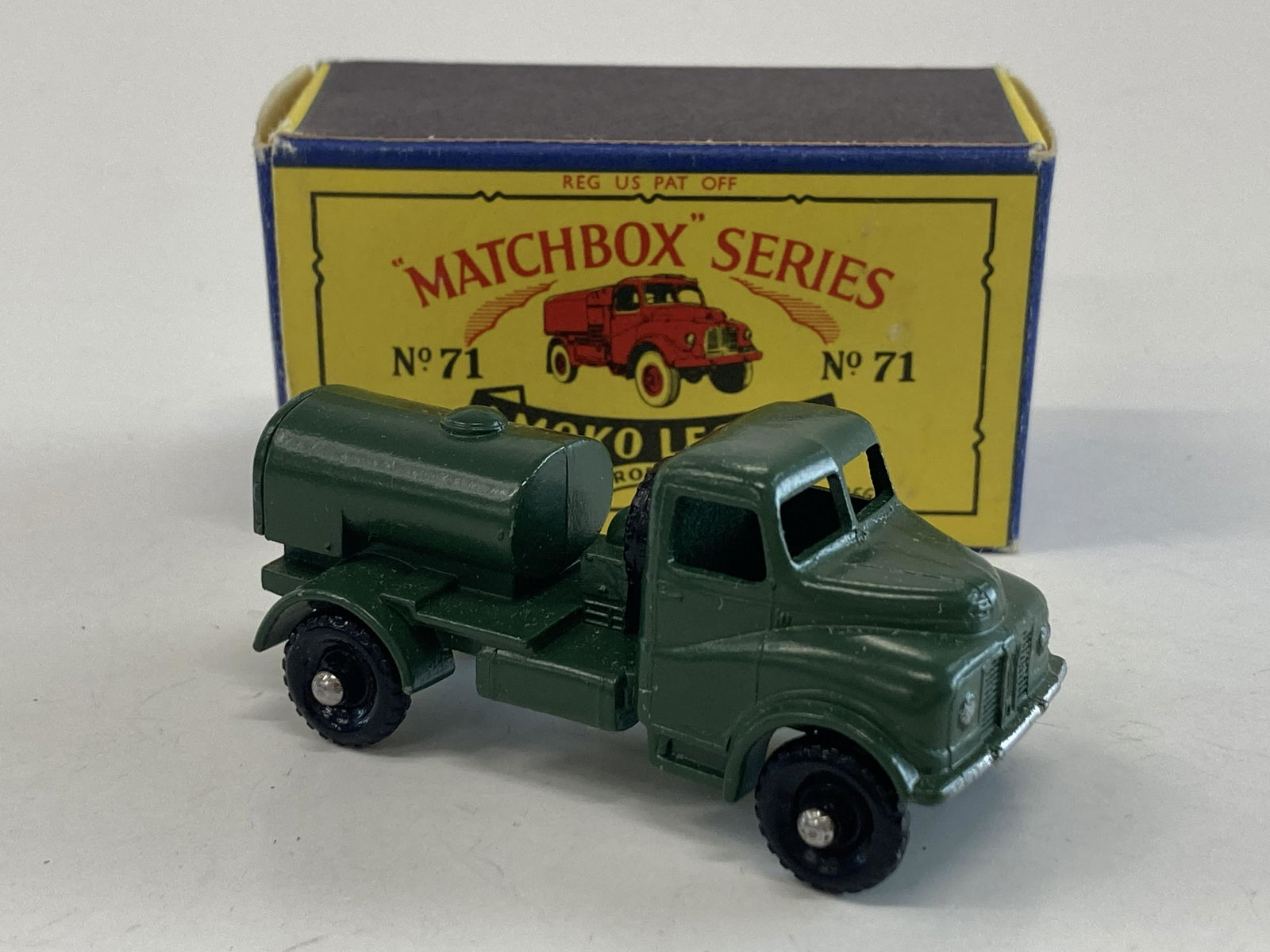 Vintage Matchbox Toys Army Wireless Truck #68 & Box
